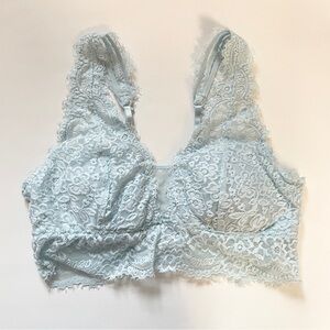 Aerie Eyelash Lace Plunge Bralette‎ Women’s size Medium